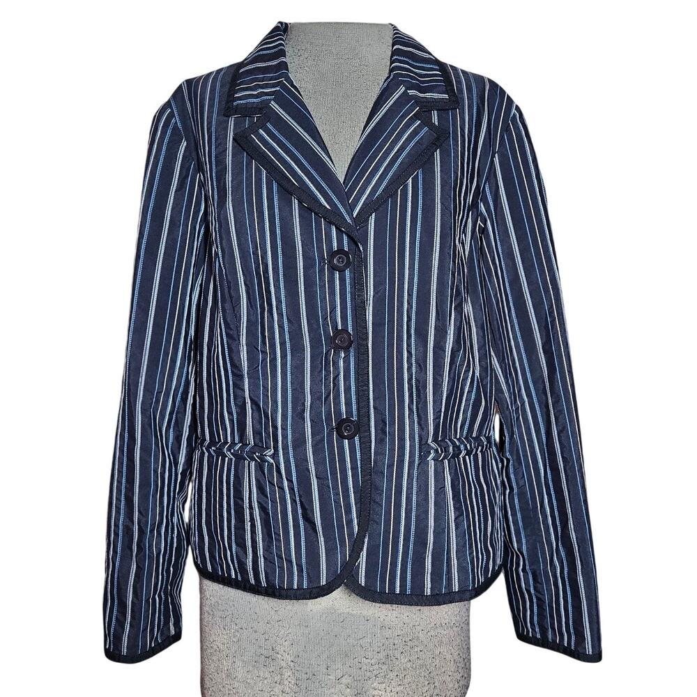 Pendleton Pinstriped Blazer Jacket Size Large - image 1